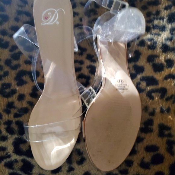 Clear Nude Strap Heel Sandal(Like New) - Picture 2 of 2